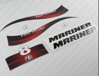 Mariner 8HP Four Stroke Outboard Decal Kit
